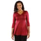 Womens 24/7 Comfort Apparel Sublime Silky Tunic Top - image 1