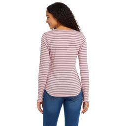 Juniors Pink Rose Lace Scoop Neck Snap Button Top -Pink