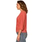 Petite Democracy 3/4 Dolman Sleeve Floral Embroidered Blouse - image 3