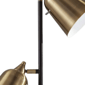 HomeRoots 58in. Black Two Light Task Floor Lamp - image 2