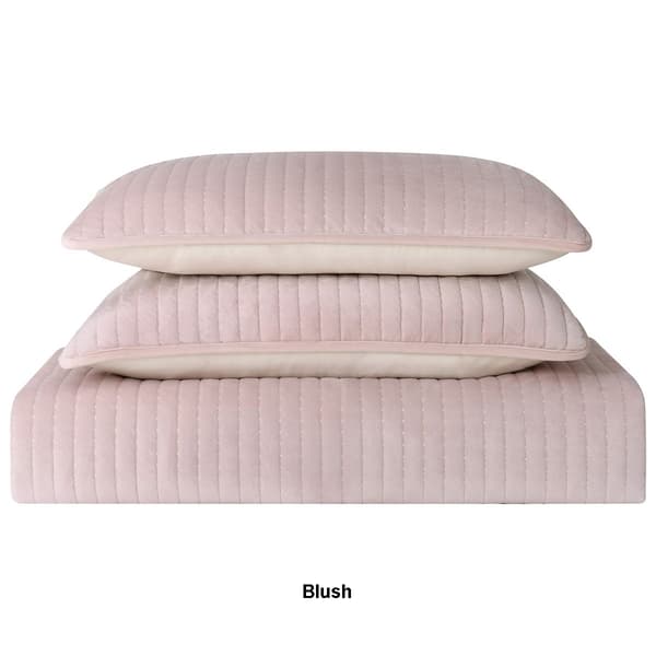 Truly Soft Everyday Velvet Pick Stitch Quilt Set