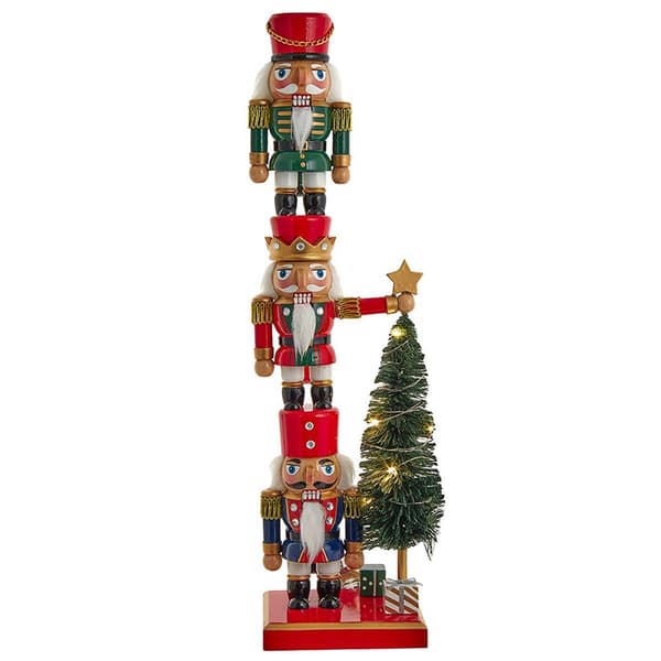 Kurt S. Adler 18in. Battery Operated Stacked Nutcracker - image 