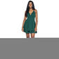 Juniors Emerald Sundae Crepe Lace Back Double Tier Skater Dress - image 6