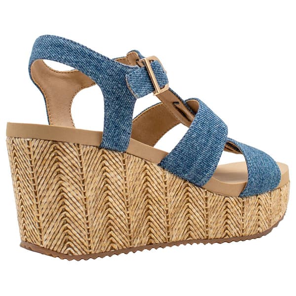 Womens Volatile Cremini Strappy Wedge Sandals