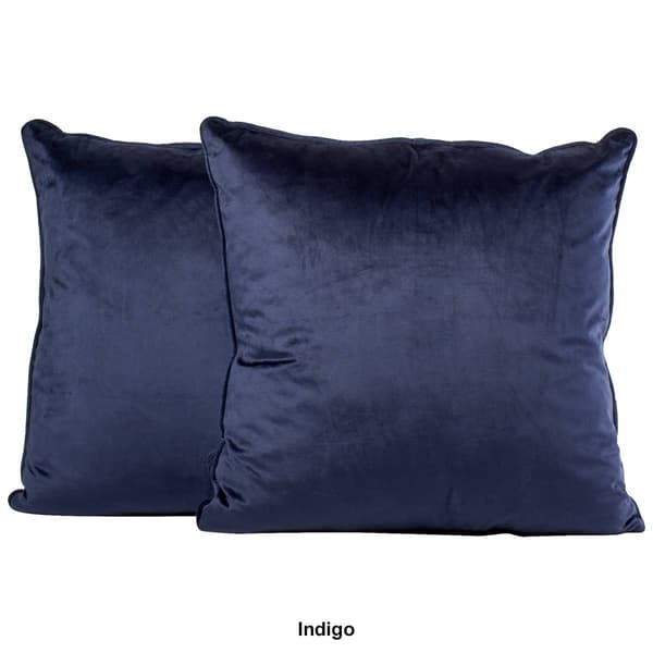 Metro Luxe 2pk. Velvet Feather-Filled Decorative Pillows - 20x20