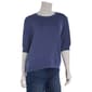 Womens Ninety Clothing Elbow Sleeve Lightweight Crew Neck Sweater - image 1