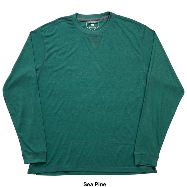 Mens Big &amp; Tall Architect® Long Sleeve V-Notch Seam Crew Tee
