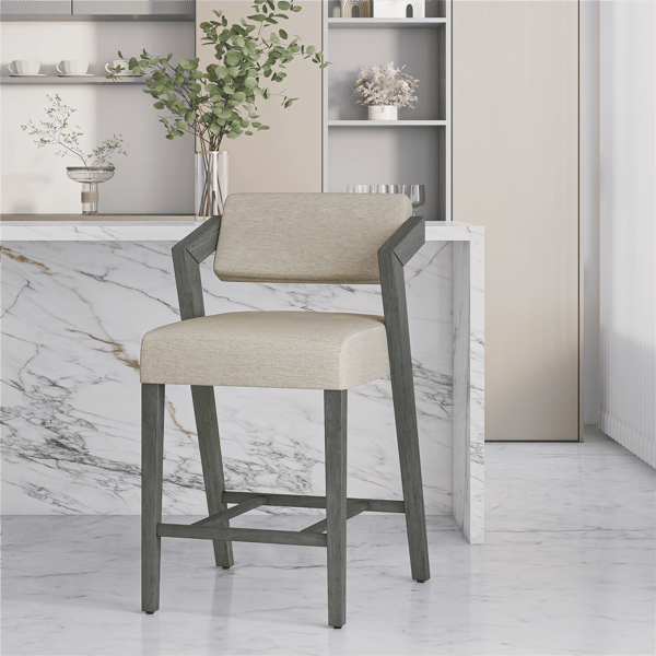 HH2 Home Snyder Counter Height Grey Stool
