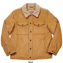 Mens Levi''s® Corduroy Trucker Coat w/Sherpa Lining