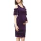 Womens Pokkori by Kimi & Kai Maternity Cold Shoulder Sheath Dress - image 1