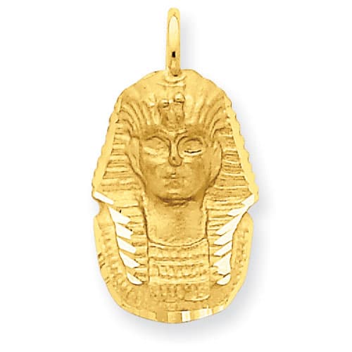 Gold Classics(tm)14kt. Gold Classics Diamond-Cut King Tut Charm - image 