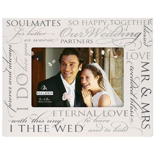 Malden Our Wedding Silver Signature Frame - 4x6