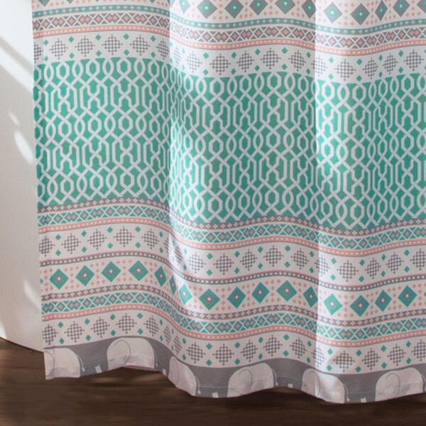 Lush Décor® Elephant Stripe Shower Curtain