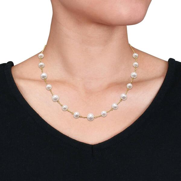 Gemstone Classics&#8482; 18kt. Gold Pearl Bead Necklace