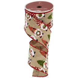 Northlight Seasonal 30ft. Gnome Burlap Christmas Ribbon
