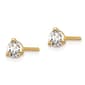 Pure Fire 14kt. Yellow Gold Lab Grown 1/3ctw. Diamond Earrings - image 2