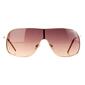 Womens Nine West Rose Gold Metal Shield Sunglasses - image 2