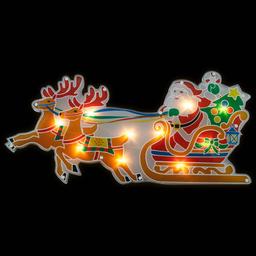 Northlight Seasonal Santa &amp; Reindeer Christmas Window Décor