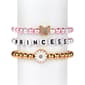 Kids Lil'' Ashley Set of 3 Pink/White Bead Bracelets w/ Accents - image 1