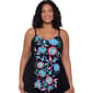 Plus Size TrimShaper Whimsical Vines Hank Tankini - image 1