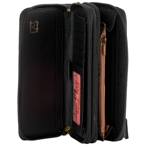 Womens Stone Mountain Rocky Mountain Double Zip Around Wristlet