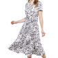 Petite Perceptions Short Sleeve Print Midi Dress - image 3