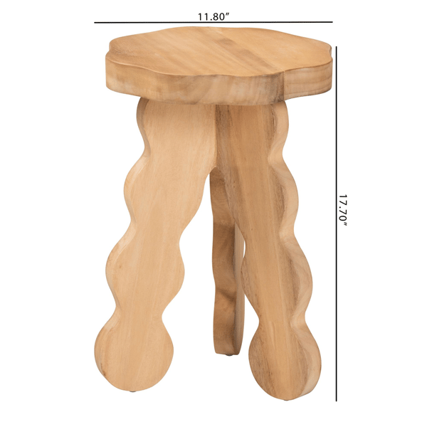 bali & pari Sino Acacia Wood Multipurpose Accent Stool