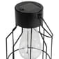 Northlight Seasonal 9.5in. Outdoor Geometric Edison Solar Lantern - image 2