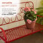 Alpine Daisy Backrest Metal Garden Bench - image 7