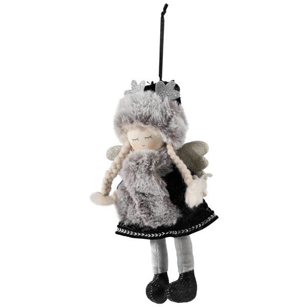Northlight Plush Winter Angel Girl Hanging Christmas Ornament