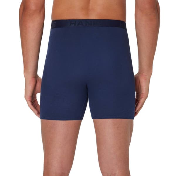 Mens Hanes Ultimate® Core 4pk. Boxer Briefs - Navy/Blue