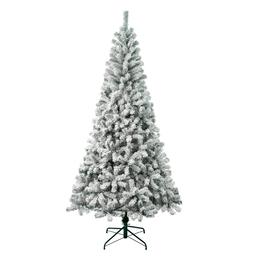National Tree 7.5ft Acacia Flocked Christmas Tree