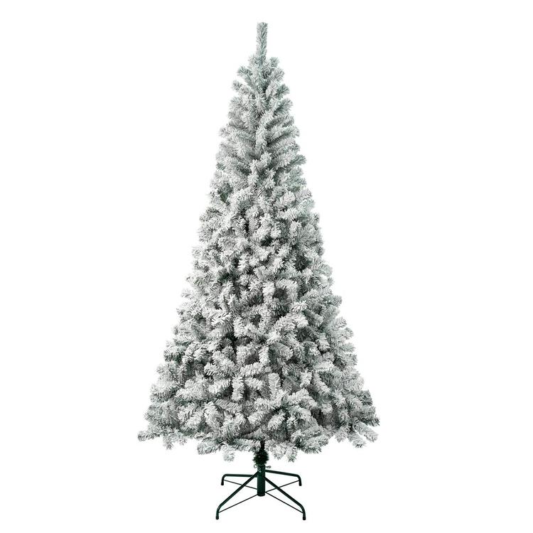 National Tree 7.5ft Acacia Flocked Christmas Tree