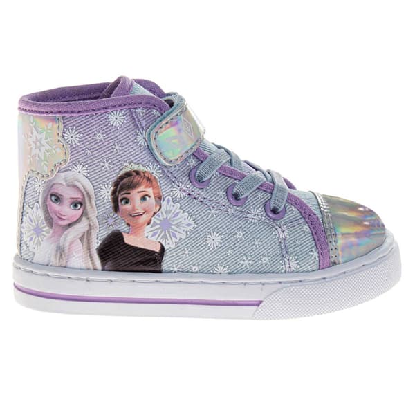 Little Girls Disney Frozen Anna and Elsa High-Top Sneakers