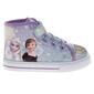 Little Girls Disney Frozen Anna and Elsa High-Top Sneakers - image 3
