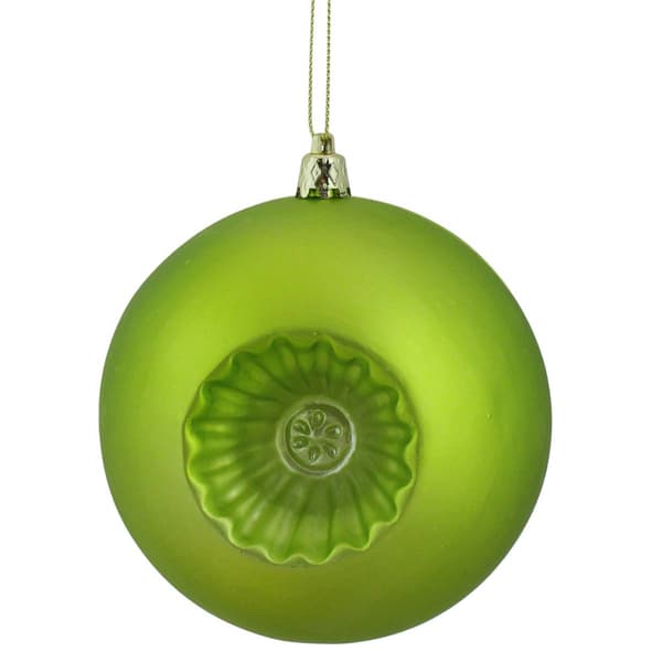 DAK 6ct. Green Retro Reflect or Matte Christmas Ball Ornaments