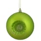 DAK 6ct. Green Retro Reflect or Matte Christmas Ball Ornaments - image 2