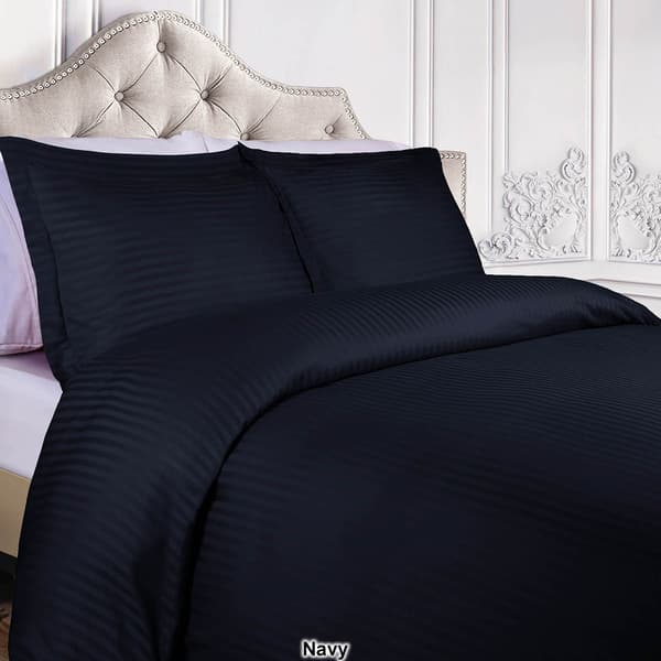 Superior 400 Thread Count Stripe Egyptian Cotton Duvet Cover Set