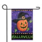 Northlight Seasonal Pumpkin in Witch Hat Halloween Garden Flag - image 2