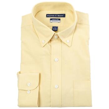 Mens Preswick & Moore Oxford Dress Shirt - Yellow - Boscov's