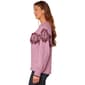 Womens Democracy Long Sleeve Turtleneck Jacquard w/Fringe Sweater - image 3