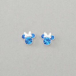 Disney Minnie Mouse September Birthstone Stud Earrings