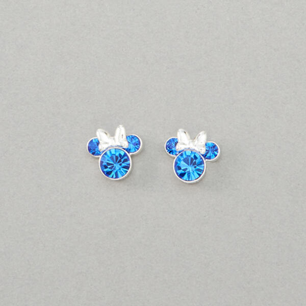 Disney Minnie Mouse September Birthstone Stud Earrings - image 
