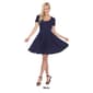 Womens White Mark Meghan Solid Fit & Flare Dress - image 2