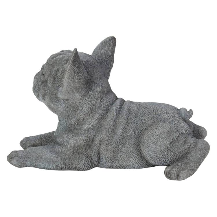 Hi-Line Gift Lying French Bulldog Garden Statue