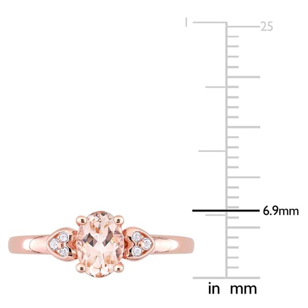 Gemstone Classics™ 18kt. Rose Gold 3/4ctw. Morganite Ring