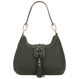 Tommy Bahama Tassel Tab Woven Hobo Shoulder Bag