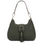 Tommy Bahama Tassel Tab Woven Hobo Shoulder Bag - image 1