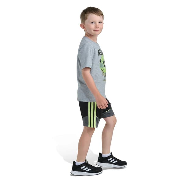 Boys (4-7) adidas® Heather Color Block Short Set
