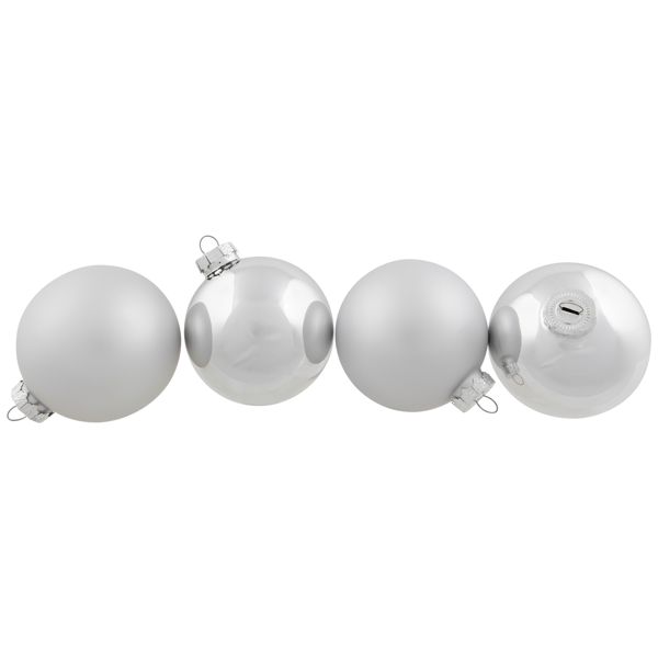 Northlight 6ct. Shiny & Matte Christmas Glass Ball Ornaments